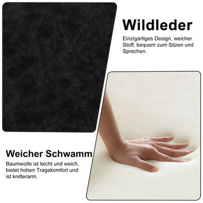 Gaming Stoel - Bureaustoel - Swivel Stoel - met Voetsteun - Verstelbare - Rugleuning - Lendenkussen - Racing Chair  Stijl - Ergonomische - Draaibare - 47 x 47 x 135 cm - Zwart