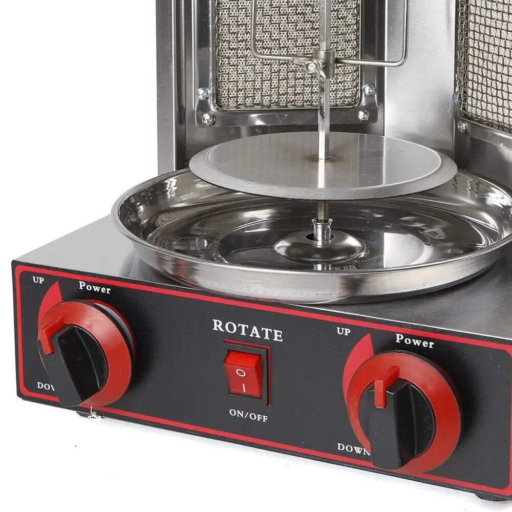 Verticale Shawarma Grill – Kebab Grill – Gyros Grill – Donerkebab Grill – 360° Rotatie – 3000W Vermogen