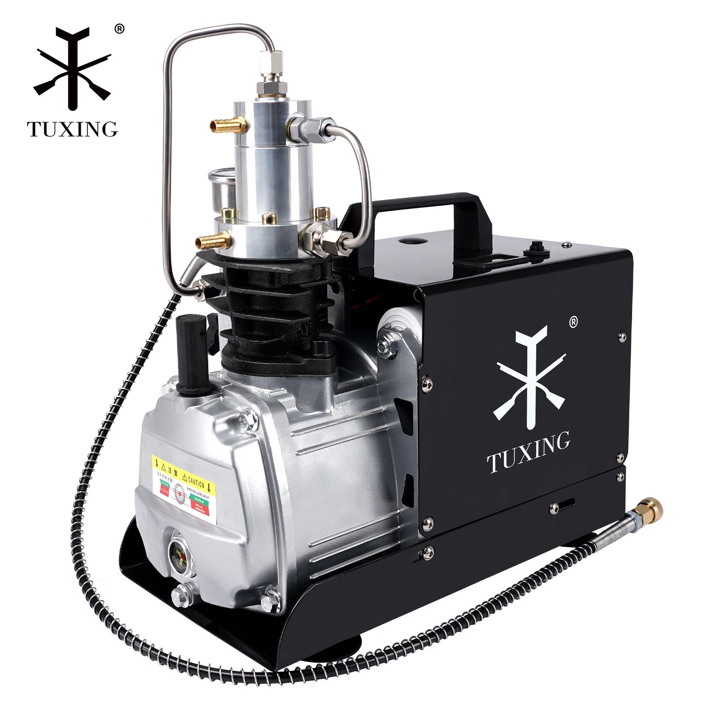 TUXING 4500Psi High Pressure PCP Air Compressor Electric Built-in Fan Compressor with Explosion-proof for Diving Scuba Airgun