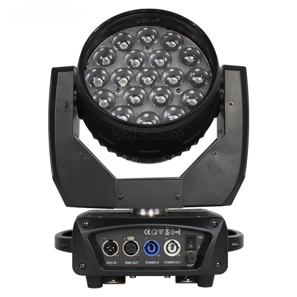 LED Wash Moving Head – LED Beam Verlichting – DJ Licht – Podiumspot – RGBW Stage Light – 2 Stuks Met Flightcase – 285W Vermogen – Instelbare Zoom 10-60°
