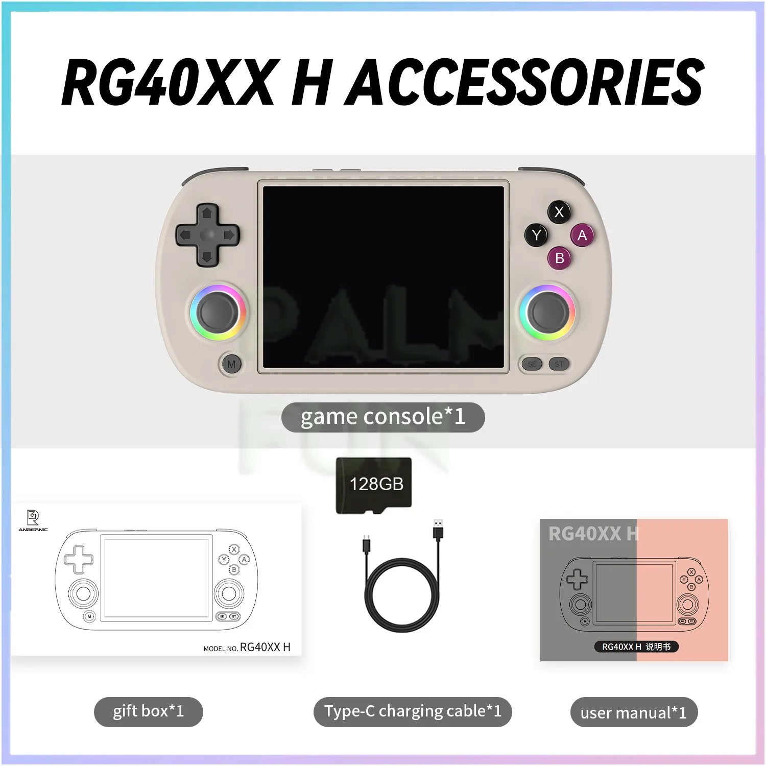 ANBERNIC RG40XX H Retro Handheld Game Console 64Bit 4 Inch IPS Screen Linux 5G WIFI Bluetooth HDMI-TV Output Video Gaming Player - QUORE
