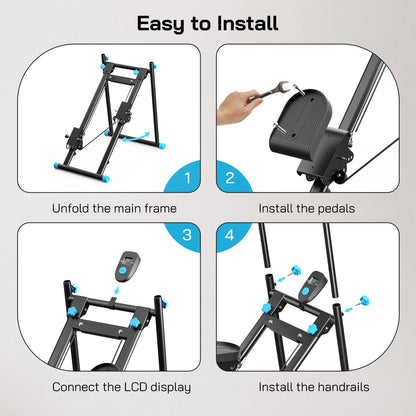 Stepper – Stair Stepper – Traploper – Verticale Klimmer – Mini Stepper – Inklapbaar Compact – Tot 150 kg Draagkracht