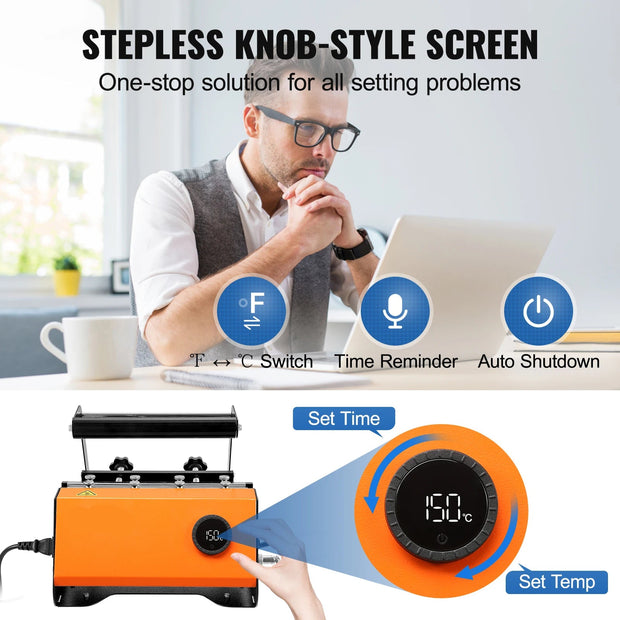 Mokpersmachine - Sublimatie Mokken - Hittepersmachine - Mokpers - 11-30Oz - Touchscreen - Automatisch Afdrukken
