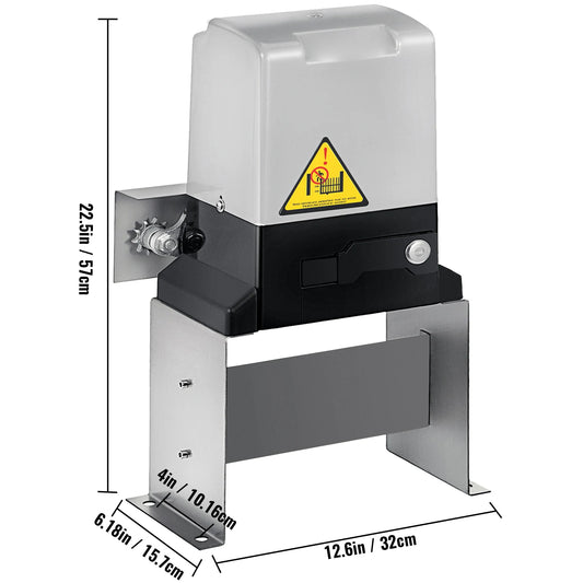 Automatische Schuifpoortopener – Schuifpoort Motor – Poortbediening – Poortautomatisering – Elektrische Poortopener – 600 Kg Draagkracht – 370W Motor