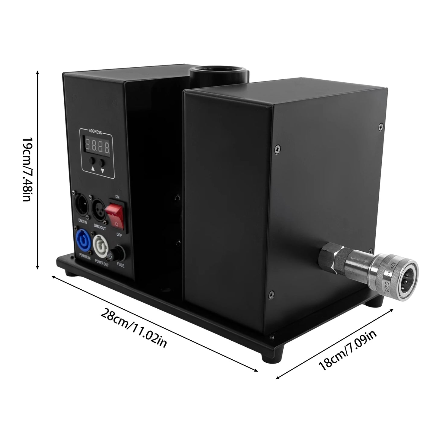 CO₂ Luchtkolom Machine – Rookmachine – Effectmachine – Feestmachine – Evenementenspray – 250W Vermogen – Sproeihoogte 8 Meter