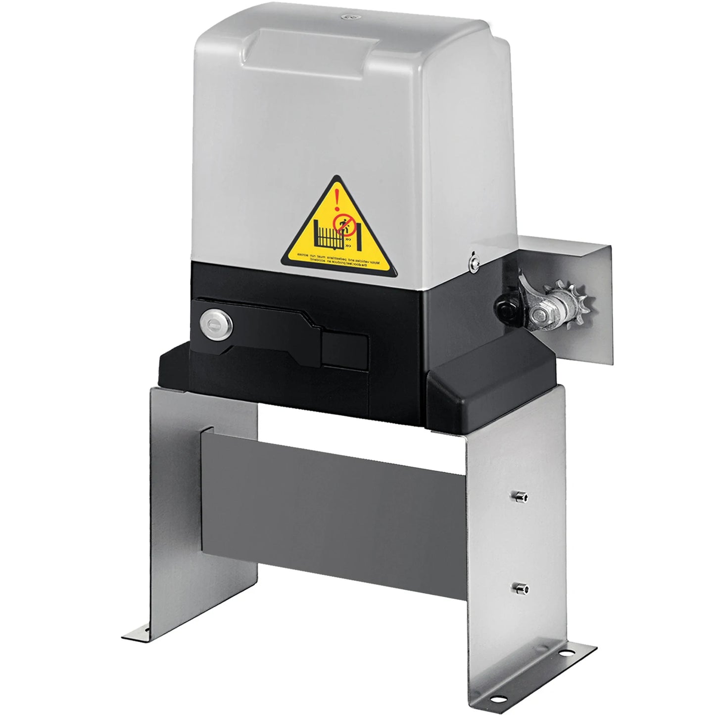 SucceBuy Sliding Gate Opener with 2 Remote Controls Gate Operator Hardware Kit for Security Move Speed 43ft Per Min