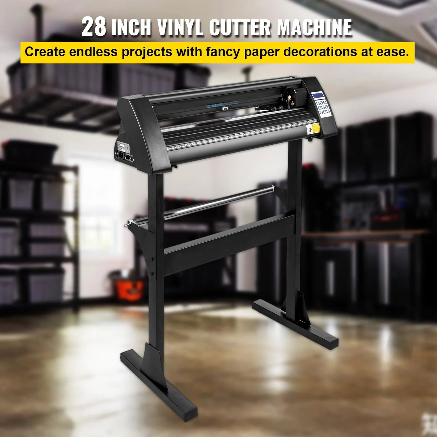 Vinyl Cutter Plotter – Vinylsnijder – Snijplotter – Stickersnijder – Plottermachine – 28 Inch Snijbreedte – LCD Digitaal Bedieningspaneel