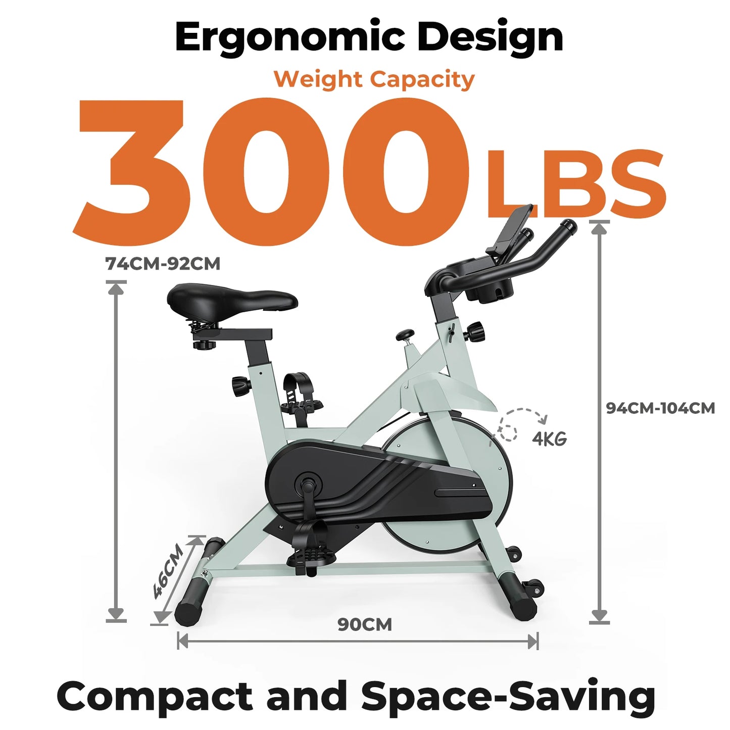 Hometrainer – Fitnessfiets – Indoorfiets – Spinningfiets – Fietstrainer – 32 Weerstandslevels – Verstelbaar Comfortabel Zadel