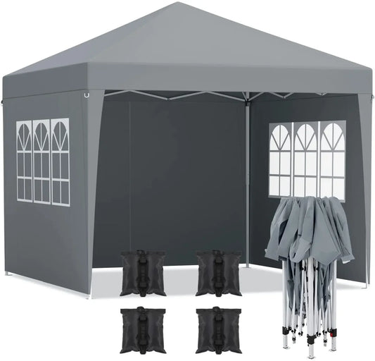 Pop-Up Partytent – 3X3 Meter Tent – Pop-Up Tent – Tuin Tent – Markt Tent – Waterafstotend Oxford Stof – Verstelbare Hoogte