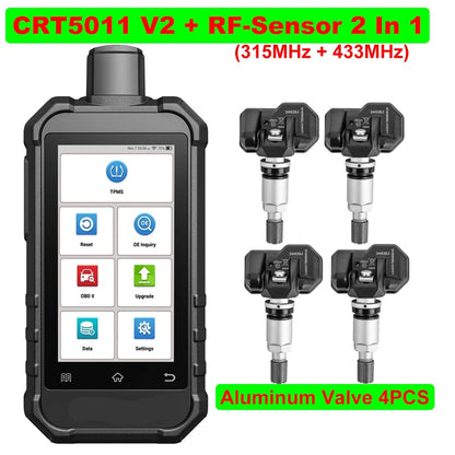 TPMS Diagnosetool – Bandenspanning Meter – Sensor Resetter – OBD-II Scanner – Android Systeem – 5 Inch Scherm – 12 Resetfuncties