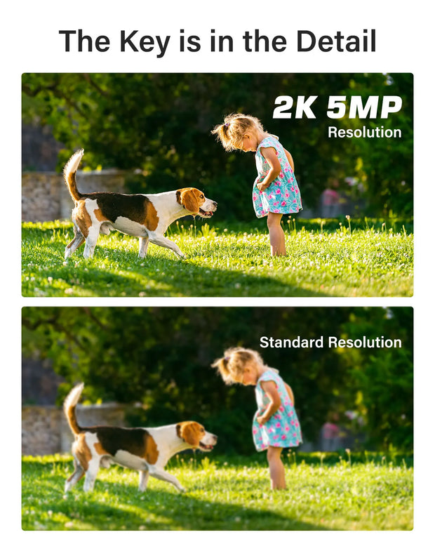 Annke - Beveiligingscamerasysteem - 2K 5MP Camera - CMOS - Openlucht - Bewakingscamera - Beveiligingscamera - Beveiligingscamerasysteem - 4 stuk - IP67 - Wit