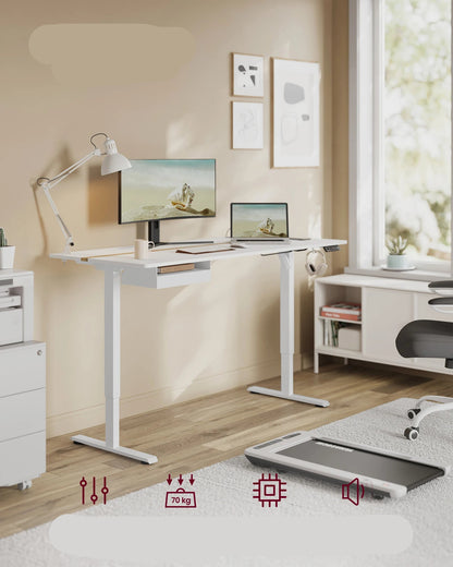 Verstelbaar Bureau – Zit Sta Bureau – Hoogte Verstelbaar – Ergonomisch Bureau – Met Geheugenfunctie – Ingebouwde USB Poorten