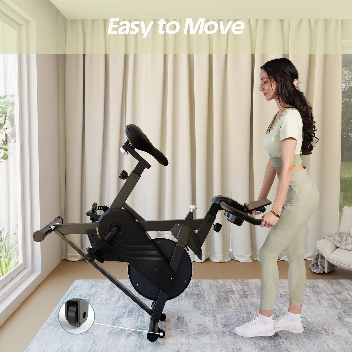 Hometrainer – Fitnessfiets – Trainingsfiets – Cardiofiets – Magnetische Weerstand – Verstelbaar Zadel – LCD-Display - Zwart