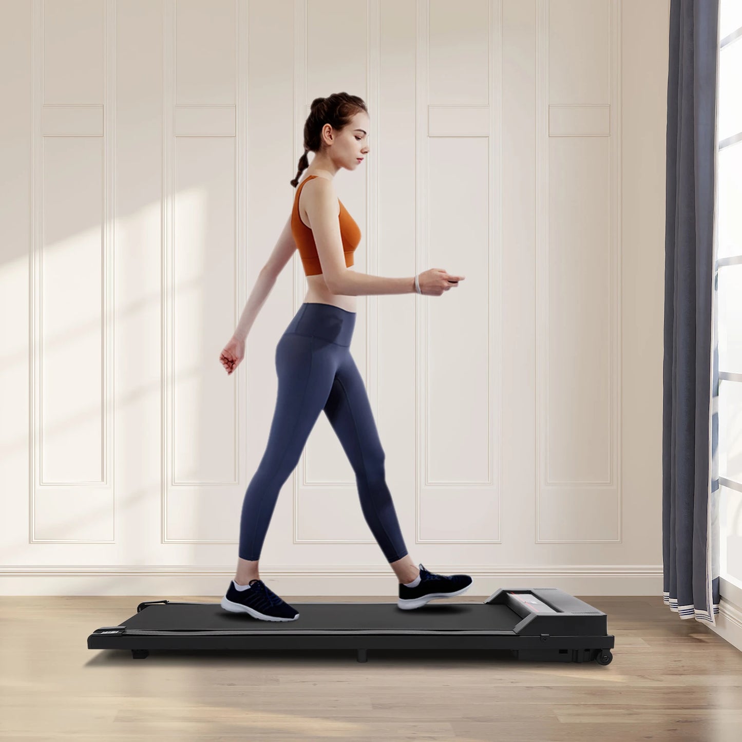 Loopband - Loopbanden - Wandelband - Walking Pad - Treadmill - Elektrische loopband voor onder het bureau - voor wandelen en joggen - Grijs