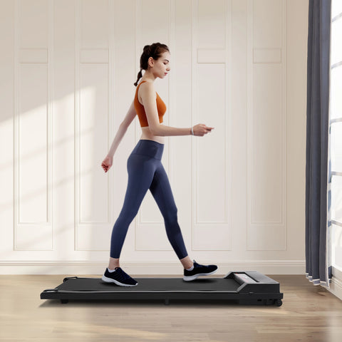 Loopband - Loopbanden - Wandelband - Walking Pad - Treadmill - Elektrische loopband voor onder het bureau - voor wandelen en joggen - Zwart