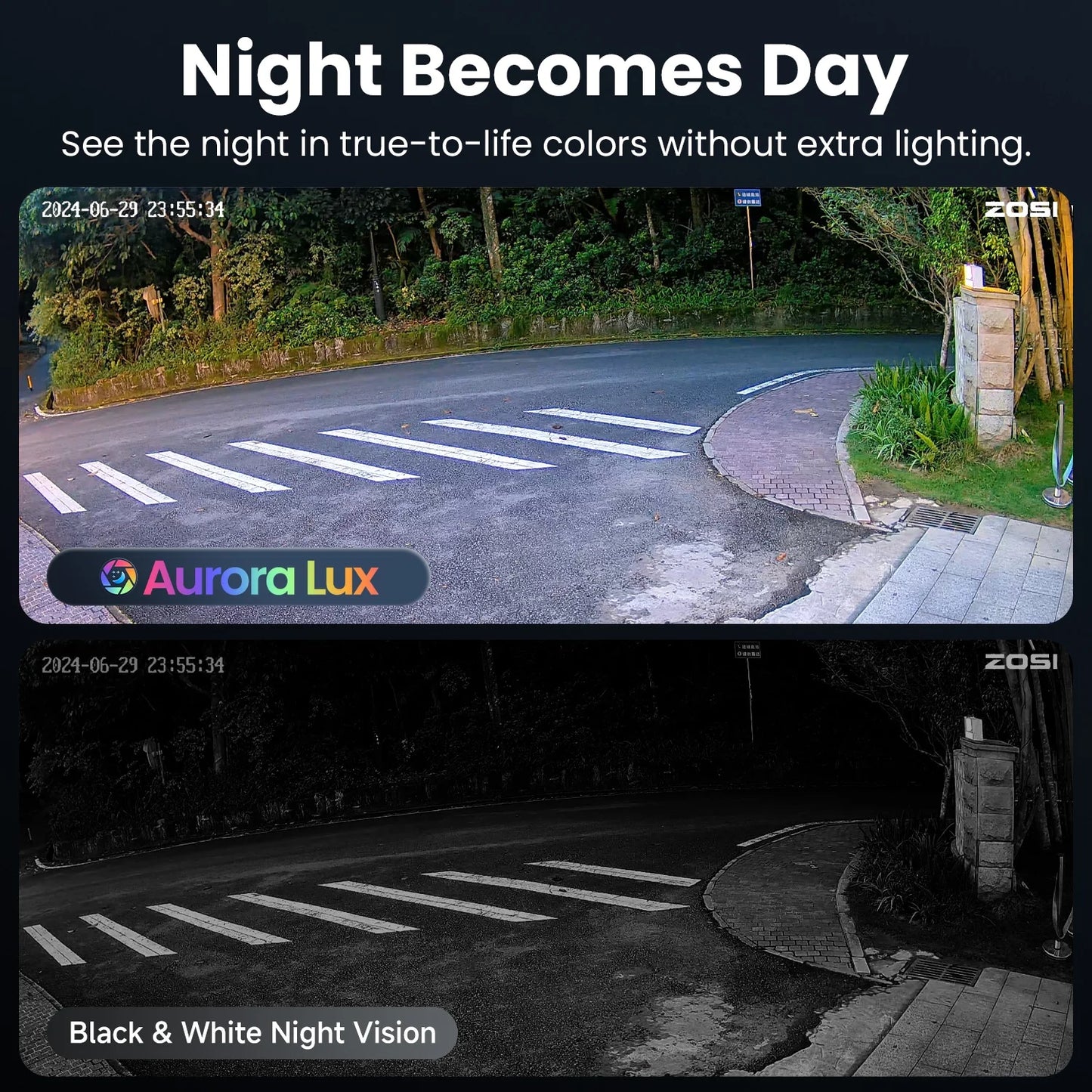 Beveiligingscamerasysteem - CCTV Bewakingscamera - 5MP 3K HD - AI Bewegingsdetectie - Full Color Nachtzicht - IP66 Waterdicht - Draadloos via WiFi - Buitenbeveiliging - 1 Stuk - Wit