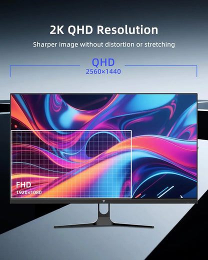 Computer Monitor – Beeldscherm – Display – Computerscherm – Monitor – 32 Inch – 2K 2560x1440 – IPS Paneel – 120 Hz – Wit Design - QUORE