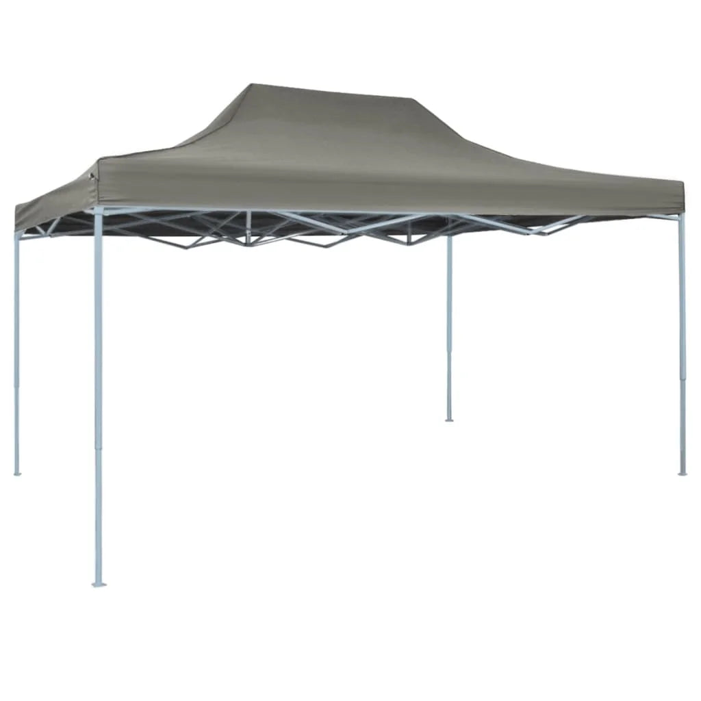 Partytent - Paviljoen - Tent - Easy Up Partytent - Opvouwbare Partytenten - Tuinpaviljoen - 3x4 m -Receptietent - Geschikt voor Familiecamping & Tuinactiviteiten - Donkergrijs