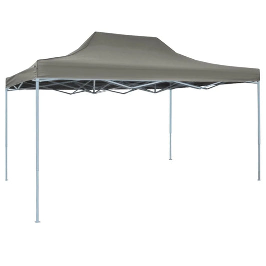 Partytent - Paviljoen - Tent - Easy Up Partytent - Opvouwbare Partytenten - Tuinpaviljoen - 3x4 m -Receptietent - Geschikt voor Familiecamping & Tuinactiviteiten - Donkergrijs