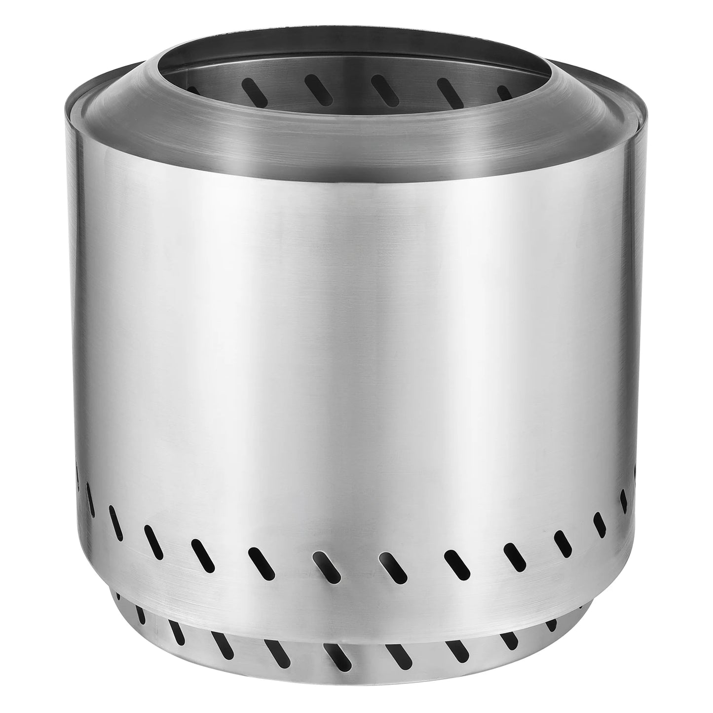 Vuurkorf - Vuurschaal - Schaal – Rookvrije Ronde Houtgestookte - voor 4–6 Personen – Ideaal voor Camping, Terras en BBQ - 4–6 Personen - Grote Zilveren