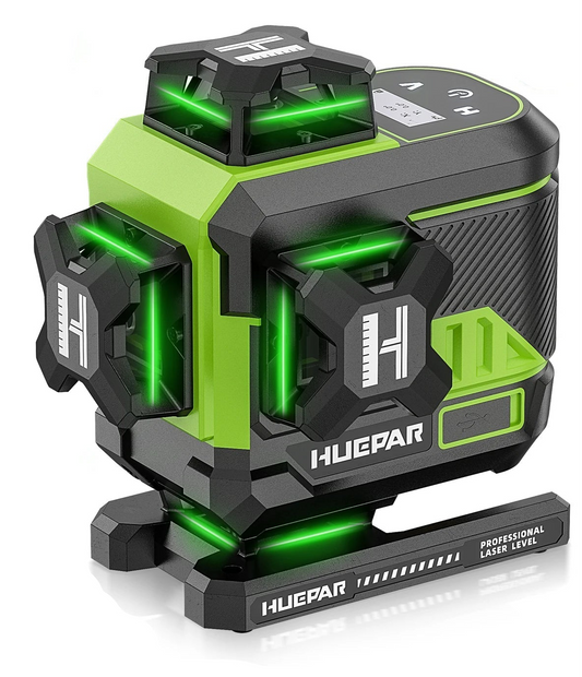 Laserwaterpas – Kruislijnlaser – Lijnlaser – Bouwlaser – Waterpas – 16 Lijnen – Zelfnivellerend – Bluetooth & Afstandsbediening