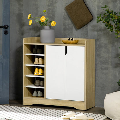 Schoenenkast – Schoenenopberger – Schoenenrek – Schoenmeubel – Compact 80x30x80 Cm – Verstelbare Legplanken – Houtmelamine - QUORE