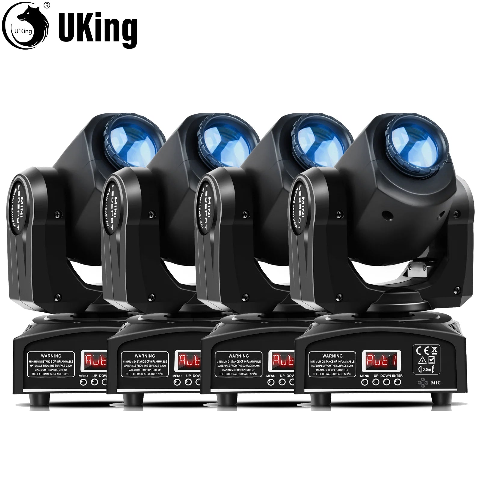 Movinghead – Podiumverlichting – Discolamp – DJ Licht – Partylicht – Set Van 4 – 30W RGBW LED – DMX512 Compatibel - QUORE