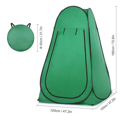 Pop-up Tent – Multifunctionele Douche Tent - Wc Tent - Omkleedtent – Strandtent met UV-Bescherming – Waterbestendige Toilettent – 120x120x185 cm – Lichtgewicht & Snel Opvouwbaar – Groen