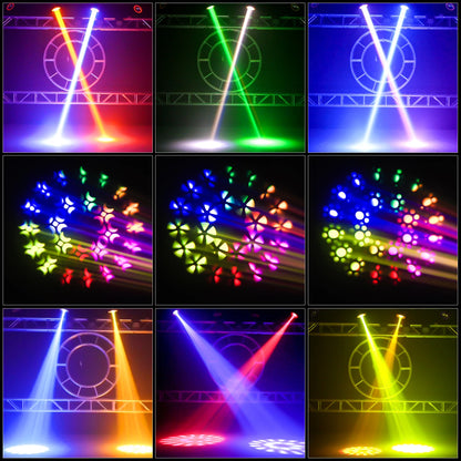 230W Moving Head Licht – Beam Licht – DJ Licht – Podiumverlichting – Showverlichting – EU Plug – Krachtige 7R Led met 24-Prism Effect – DMX512 en RDM Controle