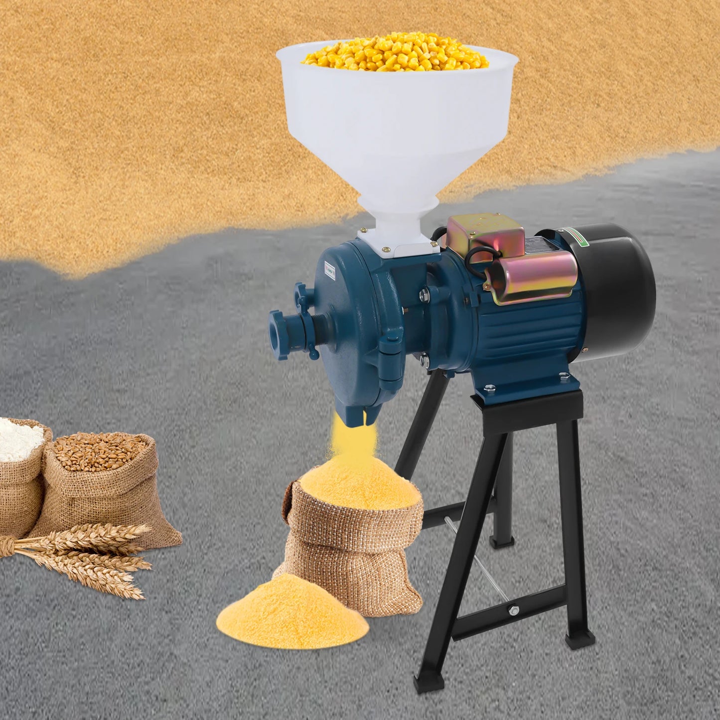 Elektrische Graanmolen – Graanmaler – Meelmaler – Koffiemolen – Grain Mill – 2200W Krachtige Motor – 150 Mm Maalschijf