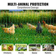 Electric Fencing - Fencing - Fencing - Garden Fencing - 48” H x 100” L - with Posts &amp; Double Pointed Posts Utility Portable Mesh - for Ducks - 48in100ft