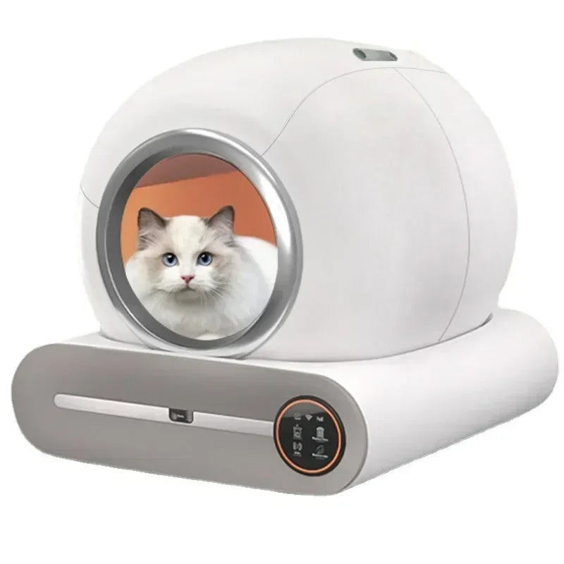Kattenbak – Kattentoilet – Zelfreinigende Kattenbak – Automatische Kattenbak – Slimme Kattenbak – Volledig Gesloten Design – Inclusief Ozon Luchtverfrisser
