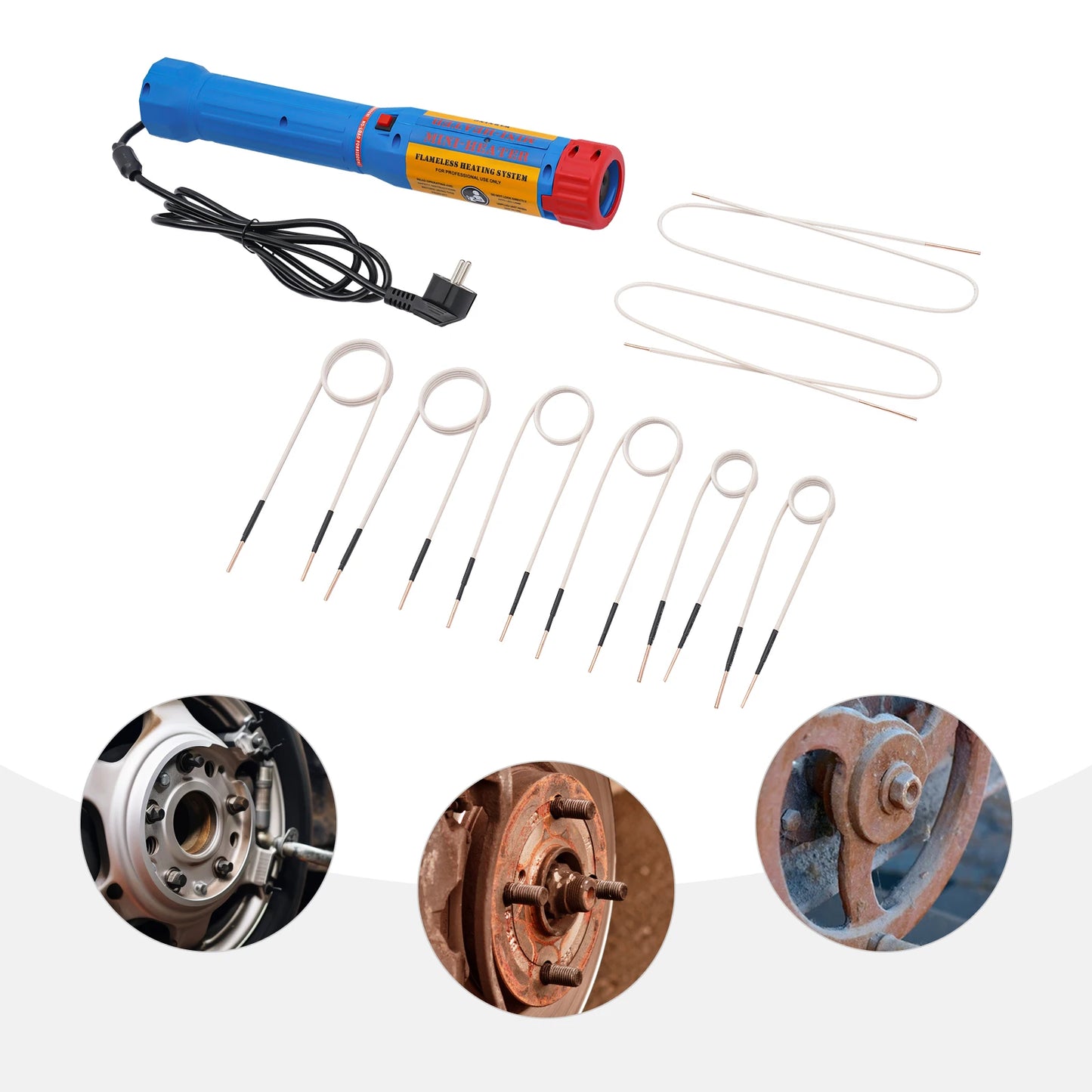 Inductie Verwarming – Inductieverwarmer – Magnetische Verwarming – Draagbare Verwarmer – 1100W Vermogen – 8 Verwarmingslussen - QUORE