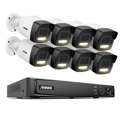 IP Beveiligingsset – Bewakingscamera Set – CCTV Compleet – Beveiligingscamera Camera Systeem – 8x 12MP Camera’s – 16-Kanaals NVR Met PoE