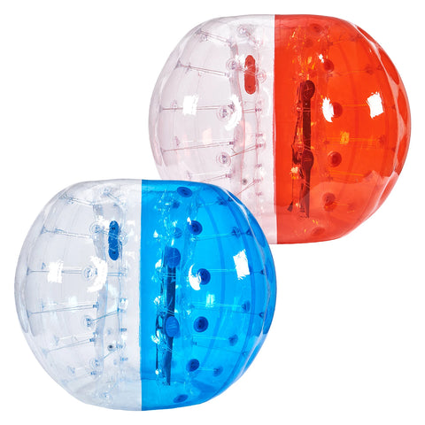 Bumper Balls - Inflatable Ball - Zorb Balls - Bubble Ball - Inflatable - 0.8mm Thick - 2 Pack - Adults or Children