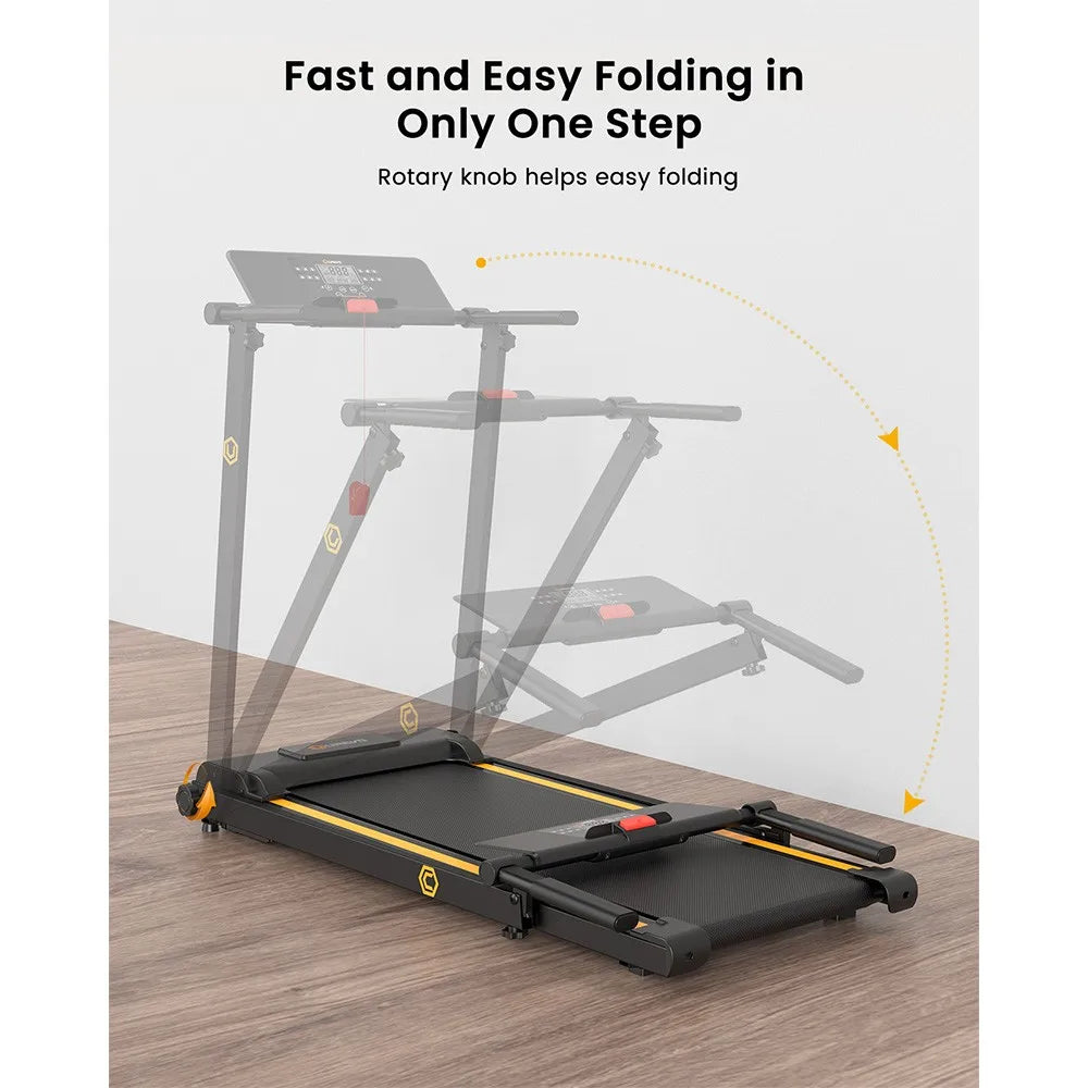 Loopband – Wandelband – Walking Pad – Treadmill – Loopband Elektrisch – 12 HIIT Programma’s – Inklapbaar Compact