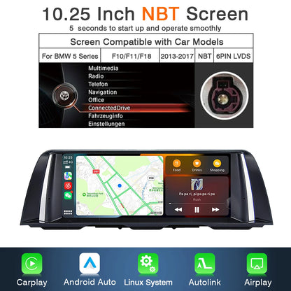 Multimedia Speler – Autoradio – Infotainmentsysteem – Touchscreen – GPS Navigatie – 10,25 Inch HD Scherm – Draadloos CarPlay & Android Auto