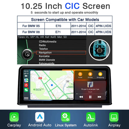 Multimedia Navigatiesysteem – Auto Radio – Touchscreen Unit – Infotainment Systeem – Draadloze CarPlay – Android Auto – 10,25 Inch Display – Achteruitrijcamera Ondersteuning
