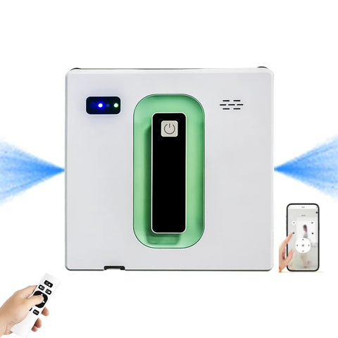 PuRuikai - PRK-N21 - Robotstofzuiger - Robotstofzuiger met Dweilfunctie - Roborock - Raam Robotstofzuiger - 240V - 800W - Snoerlengte 4,5M - Wit