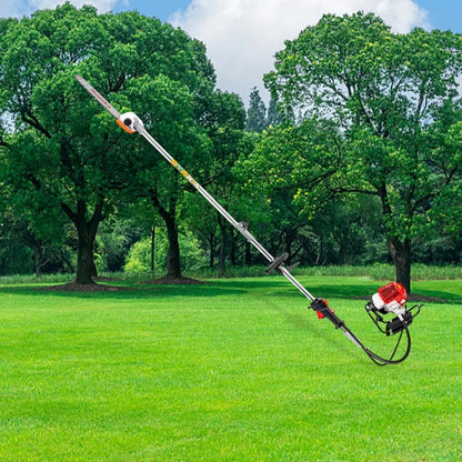 4 in 1 Petrol Brushcutter 52cc 2 Stroke Gas Backpack Lawn Mower Hedge Trimmer with CDI Ignition System Stroke Brush Cutter