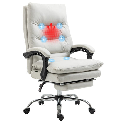 Ergonomische Bureaustoel – Massagestoel – Werkstoel – Gamingstoel – Thuiswerkstoel – 6 Massagepunten – Verstelbare Rugleuning - QUORE