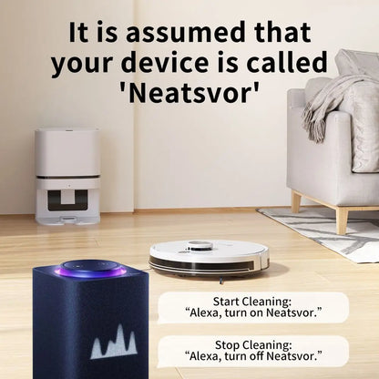 Lidar Robotstofzuiger - Dweilrobot - Vaccum Cleaner - Robot Vacuum - 5200mAh Batterij – 2-in-1 Stofzuiger & Mop - 6000Pa Zuigkracht - 2.8L Stofzak - Zelflegende - App & Spraakbediening - Wit