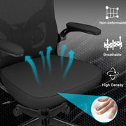 Bureaustoelen - Gaming Bureaustoel - Ergonomische bureaustoel - Bureaustoelen voor Volwassenen - Chair - Zwart