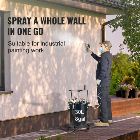 Paint tank - Pressure tank - Paint tank Spray paint Pressure pot - 30L - Spray paint - Pressure sprayer - Paint spraying - Paint - Paint spraying Electric - for Industry Home construction