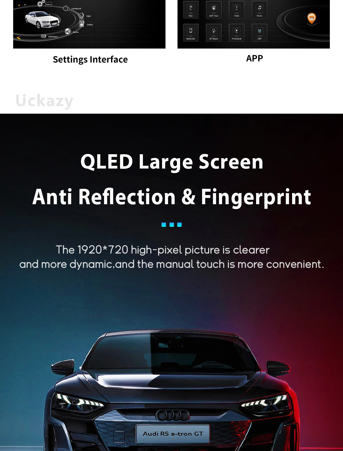 8,8” Android 14 Multimediasysteem – Auto Radio – Navigatiesysteem – Touchscreen – Infotainmentsysteem – Qualcomm Snapdragon 665 – 6GB RAM & 128GB Opslag