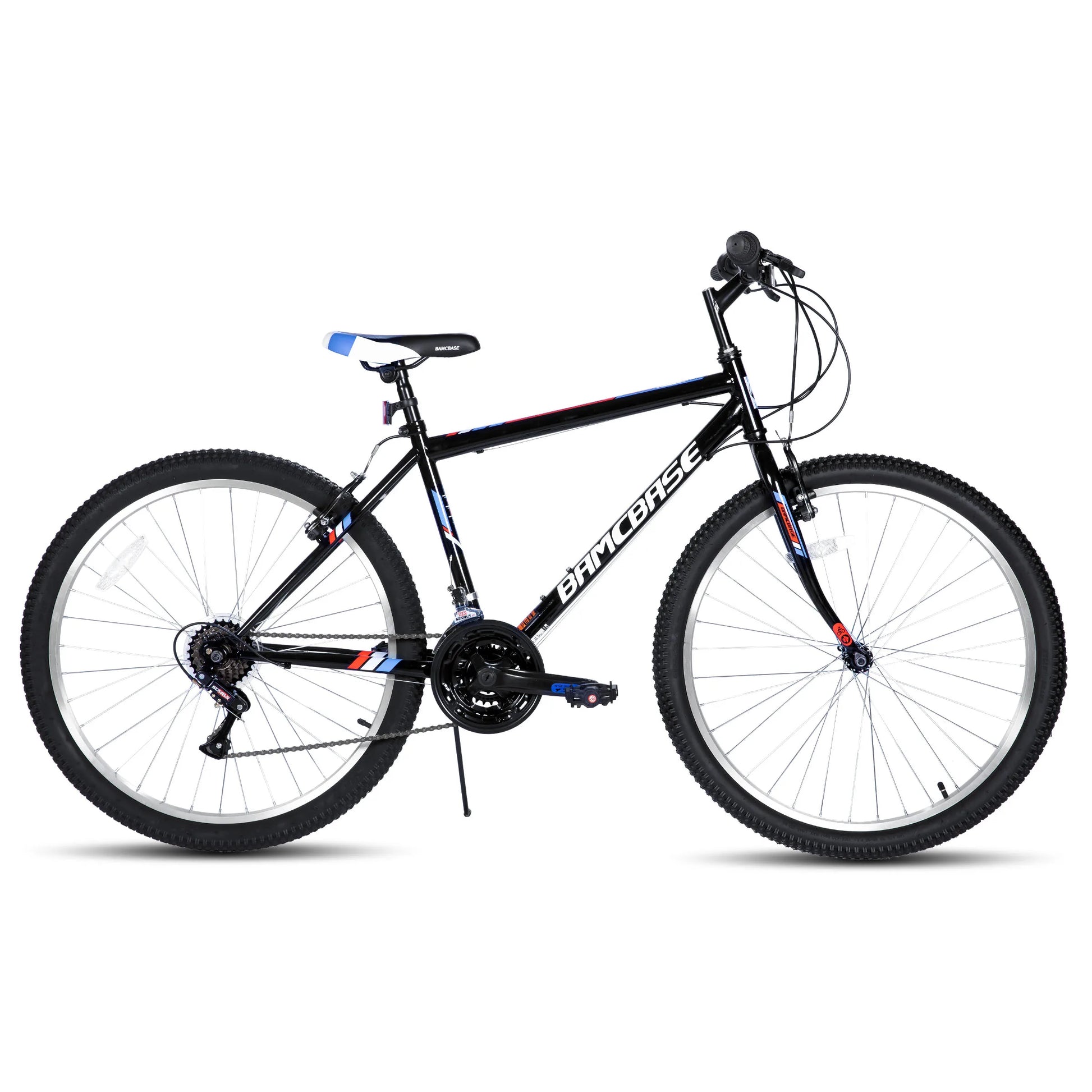 HILAND 24 26 inch Mountain Bike for Men Women, 18 Speeds High-Carbon Steel Frame, Sport Cycling MTB Bicycle for Adult, Student - QUORE