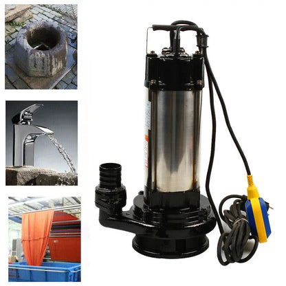 Dompelpomp – Waterpomp – Vuilwaterpomp – Vlakzuigpomp – Kelderpomp – Roestvrij Staal – 1,5 kW Krachtig