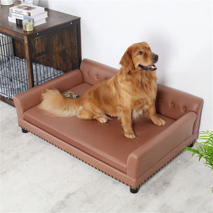 Hondenbank – Hondenbed – Hondensofa – Huisdierbed – XL – Waterafstotend PU Leder – Afneembare Kussenhoes