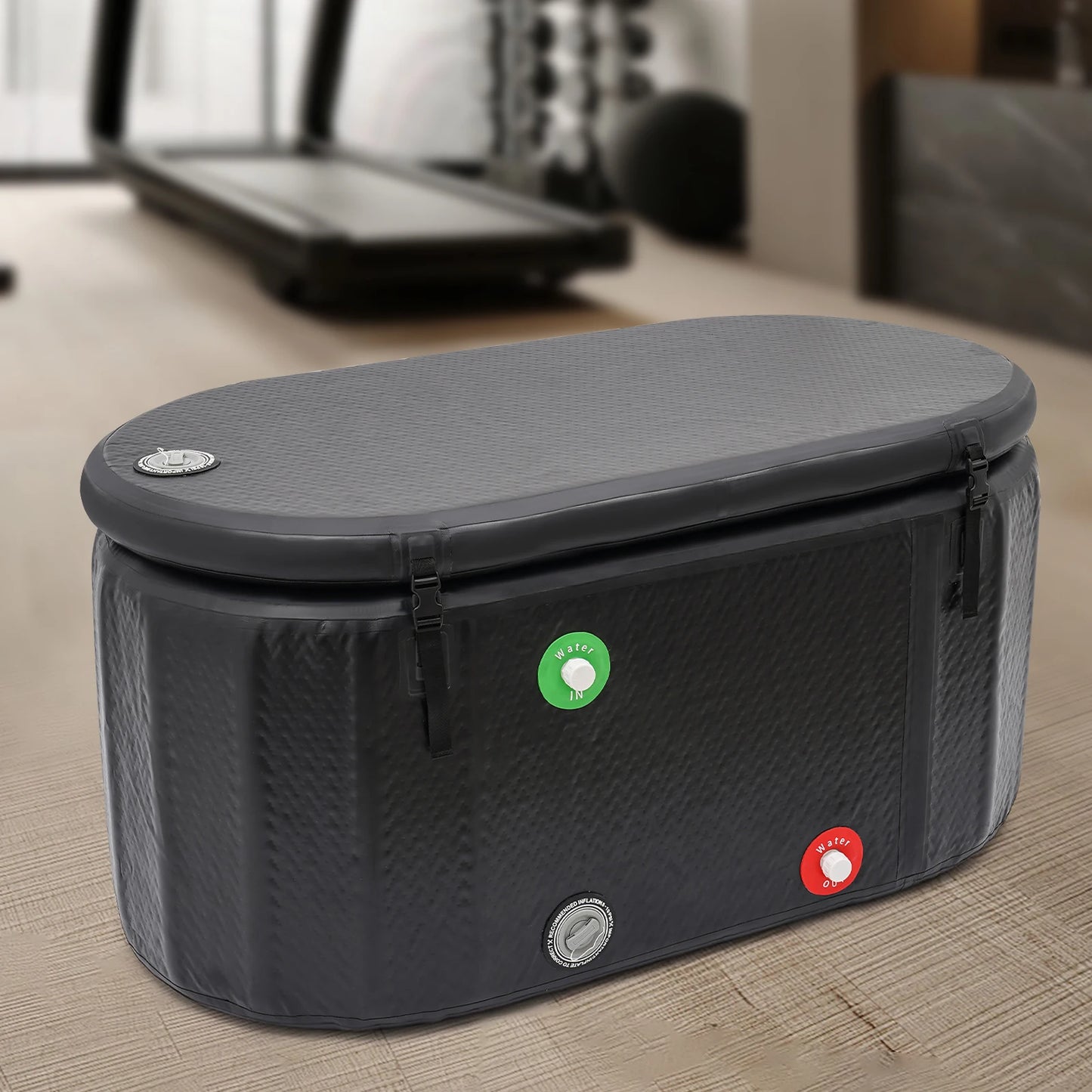 Opblaasbare IJsbad – IJsbad Voor Herstel – Verkoelend Bad – Sport IJsbad – Compact Formaat – 275 Liter Capaciteit – Waterdicht PVC - QUORE