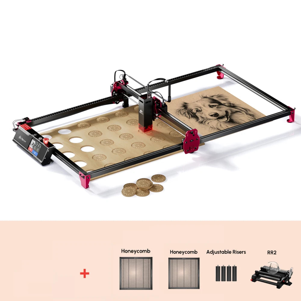 Wireless AlgoLaser DIY KIT MK2 Expand Large Area 400*850mm High Speed Laser Engraver Wood Cutting Machine with 10W Laser Module